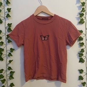 Brandy melville butterfly tee